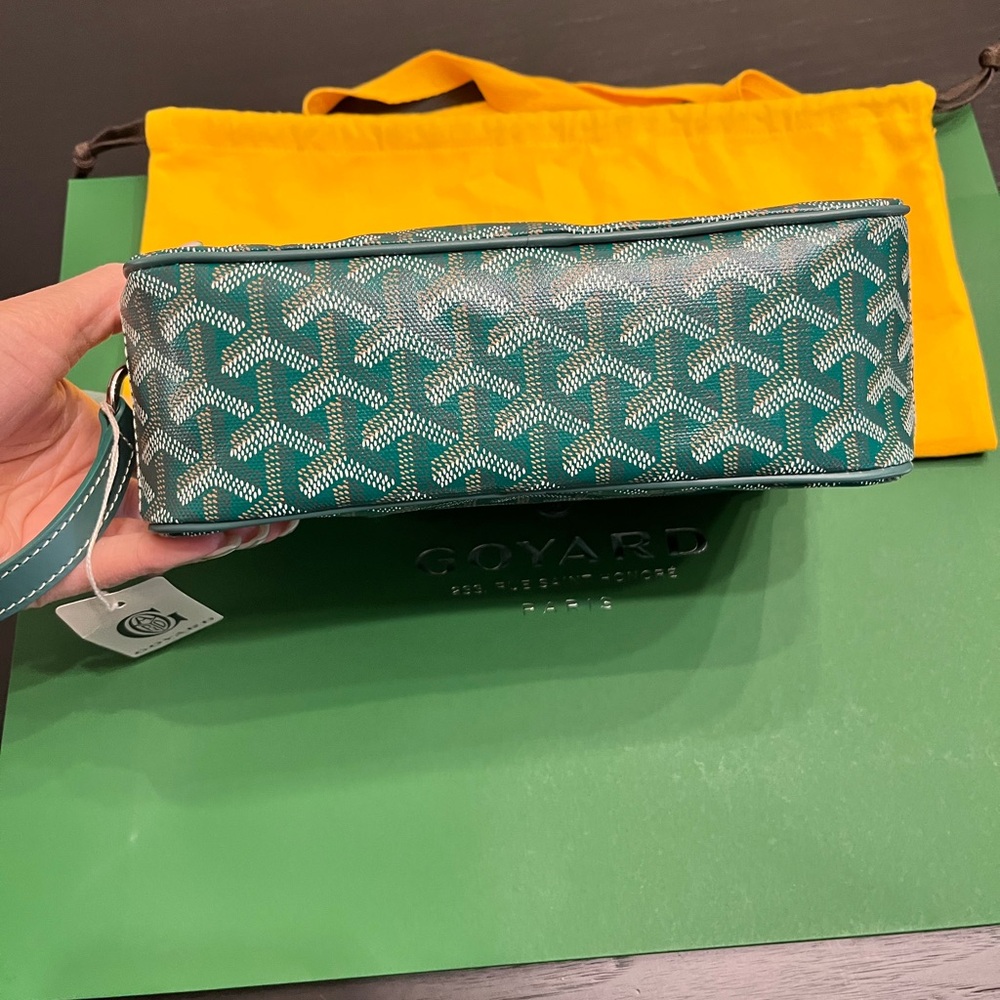 NEW 💚 Goyard SAC CAP-VERT PM Unisex Green Crossbody - Authentic *FULL SET* - Picture 14 of 16